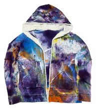 Load image into Gallery viewer, One of a kind Cotton Patchwork Tie-Dye Hoodie (Large)