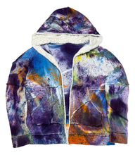 Load image into Gallery viewer, One of a kind Cotton Patchwork Tie-Dye Hoodie (Large)