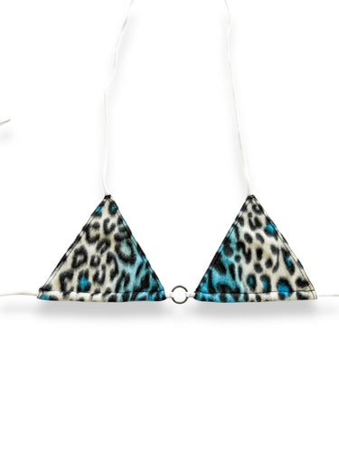 BLUE LEOPARD BIKINI TOO (FLEECE)