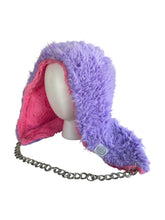Load image into Gallery viewer, LAVENDER FUR HOOD w/ CHAIN
