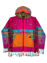 Load image into Gallery viewer, Starburst Pashmina Zip Up Hoodie w/ Fur