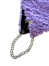 Load image into Gallery viewer, LAVENDER FUR HOOD w/ CHAIN