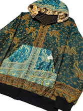 Load image into Gallery viewer, TEAL NIGHT PASHMINA HOODIE (2XL)