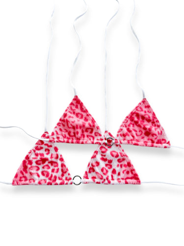 PINK LEOPARD BIKINI (FLEECE)