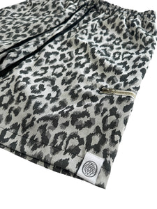 SILVER LEOPARD SHORTS (Medium)