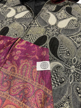 Load image into Gallery viewer, BLACK PEARL PAISLEY PASHMINA HOODIE (Medium)
