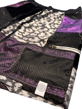 Load image into Gallery viewer, Purple Microdot Patchwork Shorts (Medium 30-32”)