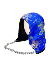 Load image into Gallery viewer, SPLIT BLOSSOM BROCADE HOOD w/ CHAIN