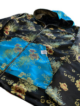 Load image into Gallery viewer, BLACK AND BLUE BROCADE JACKET / VEST (S-2XL)