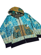 Load image into Gallery viewer, One of a Kind Teal Druid Paisley Pashmina Jacket (XL)