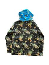 Load image into Gallery viewer, BLACK AND BLUE BROCADE JACKET / VEST (S-2XL)