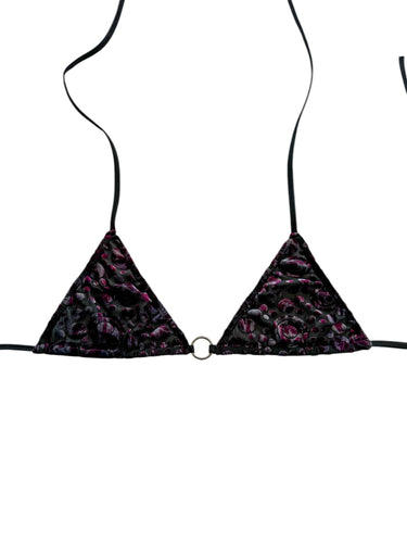 MERLOT MICRODOTS BIKINI TOP