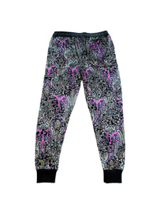 Limited Edition BURNOUT PAISLEY JOGGERS (Large)