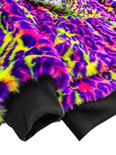 Load image into Gallery viewer, One of a kind SILVER PSYCHEDELIC LEOPARD Jacket (Large)