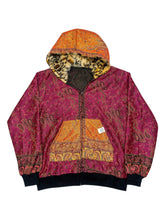Load image into Gallery viewer, LAVA LEOPARD PAISLEY PASHMINA HOODIE (Medium)