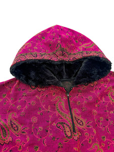Fuchsia Berry Paisley Pashmina Pullover (Large)
