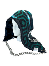 Load image into Gallery viewer, One of a Kind TEAL VORTEX Hood w/ Chain