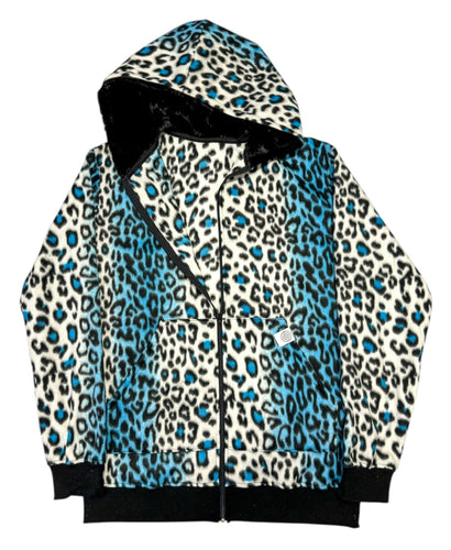 Blue Leopard Jacket (L and 2XL)