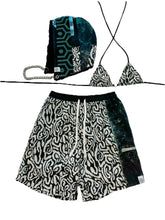 Load image into Gallery viewer, One of a Kind TEAL VORTEX Hood w/ Chain