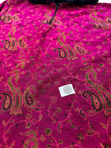 Fuchsia Berry Paisley Pashmina Pullover (Large)