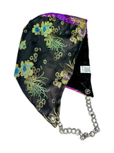 Load image into Gallery viewer, SPLIT BLOSSOM BROCADE HOOD w/ CHAIN