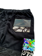 Load image into Gallery viewer, One of a Kind NEON BLOOM Patchwork Stack Pants (Large 32-34&quot;)