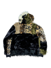 Load image into Gallery viewer, One of a Kind EARTH LEOPARD PATCHWORK FUR ZIP-UP JACKET (Large)