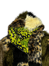 Load image into Gallery viewer, One of a Kind EARTH LEOPARD PATCHWORK FUR ZIP-UP JACKET (Large)