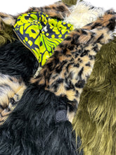 Load image into Gallery viewer, One of a Kind EARTH LEOPARD PATCHWORK FUR ZIP-UP JACKET (Large)