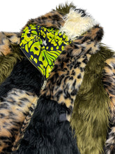 Load image into Gallery viewer, One of a Kind EARTH LEOPARD PATCHWORK FUR ZIP-UP JACKET (Large)