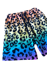 Load image into Gallery viewer, RAINBOW LEOPARD FLEECE SHORTS (S-2XL available)