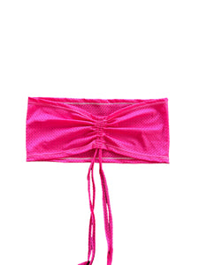 HOT PINK BANDEAU TOP (S/M)