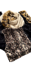 Load image into Gallery viewer, 1 of 1 JUNGLE KITTY PATCHWORK FUR CROP JACKET (Small / Medium)
