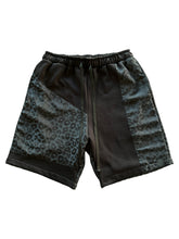Load image into Gallery viewer, BLACK LEOPARD PATCHWORK SHORTS (S-2XL)