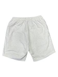 WHITE LEOPARD CORDUROY SHORTS ( S-2XL available )