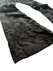 BLACK STAR CORDUROY STACK PANTS (S - L)