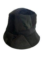 Load image into Gallery viewer, 1 of 1 BLACK PATCHWORK BUCKET HAT ( Large )