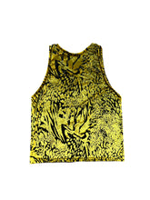 Load image into Gallery viewer, BLACK AND GOLD BURNOUT VELVET ANIMAL PRINT TANK TOP ( S-3XL available )