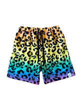 Load image into Gallery viewer, RAINBOW LEOPARD FLEECE SHORTS (S-2XL available)