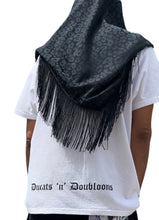 Load image into Gallery viewer, Limited Edition TWO TONE DARK GREY AND BLACK LEOPARD SHAWL