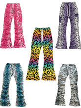 Load image into Gallery viewer, LEOPARD STACK PANTS (WOMENS SIZES)