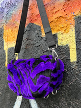Load image into Gallery viewer, Purple Tiger Shoulder Bag