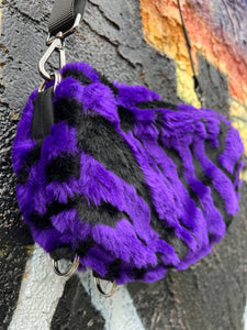 Purple Tiger Shoulder Bag
