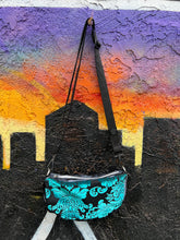 Load image into Gallery viewer, Aqua Camo Shoulder Bag