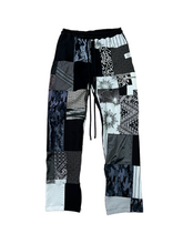 Load image into Gallery viewer, 1 of 1 BLK N WHT 2 PATCHWORK PANTS - S/M