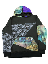 Load image into Gallery viewer, 1 of 1 LEOPARD CAMO PATCHWORK HOODIE ( Medium )