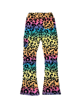 Load image into Gallery viewer, Womens Size- RAINBOW LEOPARD STACKED PANTS
