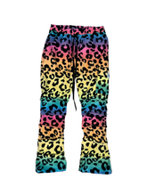 Load image into Gallery viewer, Unisex Mens size - Rainbow Leopard Stacked Pants