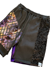 Load image into Gallery viewer, Limited Edition PURPL REIGN PATCHWORK SHORTS ( M/L and XL/2X available z)