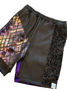 Limited Edition PURPL REIGN PATCHWORK SHORTS ( M/L and XL/2X available z)